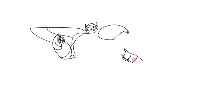 How to draw Baymax from BIG HERO 6 - Как нарисовать Бэймакса Город Героев смотреть онлайн