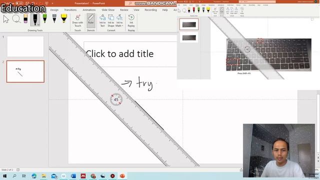 Tracing pad (USB) using power point (draw & ruler) смотреть онлайн
