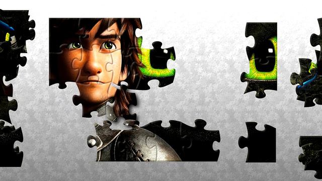 How to Train Your Dragon | Jigsaw puzzle for children смотреть онлайн