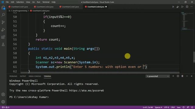 Of the given 5 numbers how many are even or odd | Wipro | Java Programming | PBL App Questions смотреть онлайн