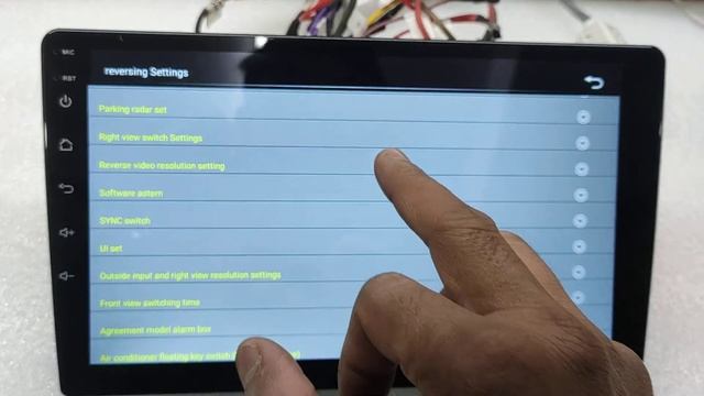 Android Car Stereo All Reverse Camera Settings