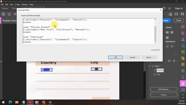How to create a dependent Dropdown menu in adobe acrobat 2022 смотреть онлайн