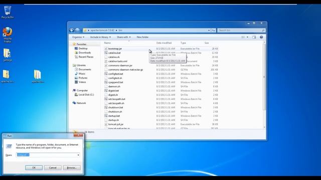 How to Configure Apache Tomcat 7 & How to Check Tomcat Server Is Running or Not in Command Prompt? смотреть онлайн