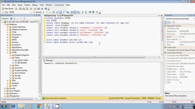 SIT | How to Create (Use) Alter, Drop, Truncate (Data) Command In MS SQL SERVER In Hindi (Part_3) смотреть онлайн