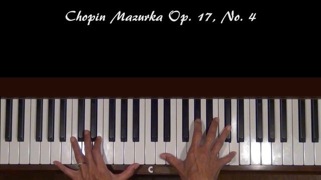 Chopin Mazurka Op.17, No. 4 Piano Tutorial SLOW смотреть онлайн