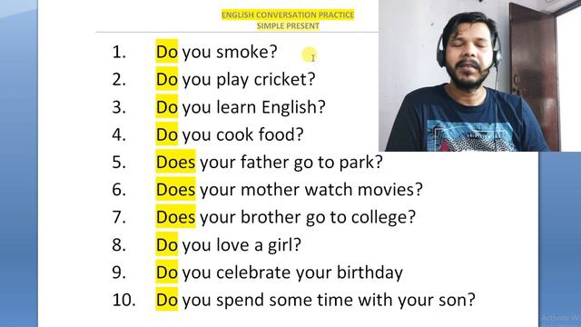 SELF ENGLISH CONVERSATION || SIMPLE PRESENT || VIDEO-37 смотреть онлайн