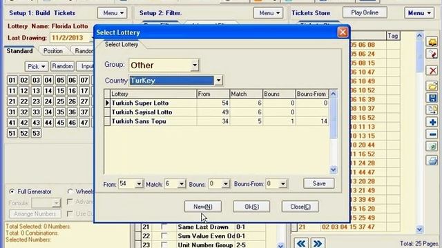 Lotto007 Ultimate - Select lottery and update drawings data смотреть онлайн