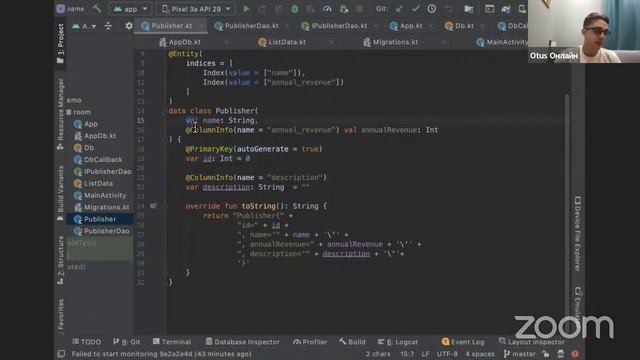 Хранение данных. Room // Демо занятие «Android Developer Basic» смотреть онлайн