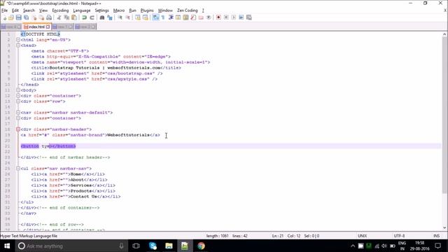 Bootstrap Tutorials in Hindi/urdu - 10 - How to create responsive menu in Bootstrap смотреть онлайн