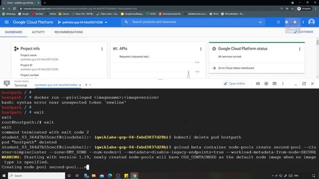 Hardening Default GKE Cluster Configurations | Qwiklabs [GSP496] смотреть онлайн