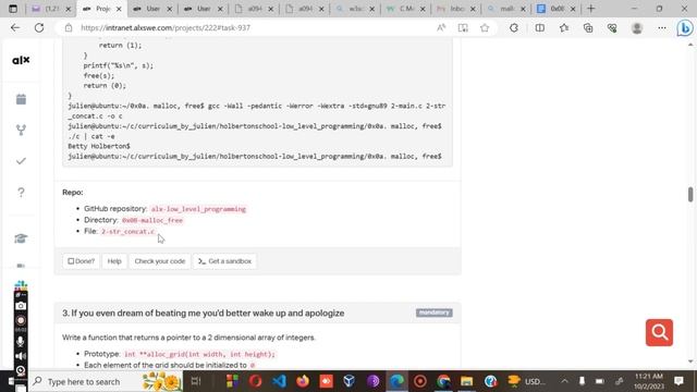 0x0B. C - malloc, free - 200% Complete Step by Step #alx #github #alxsoftwareengineering смотреть онлайн