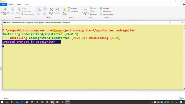 Codeigniter-4 Install By Composer Part-01 смотреть онлайн