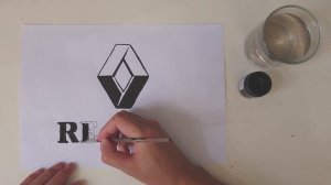 cómo dibujar el logotipo de renault/how to draw renault logo