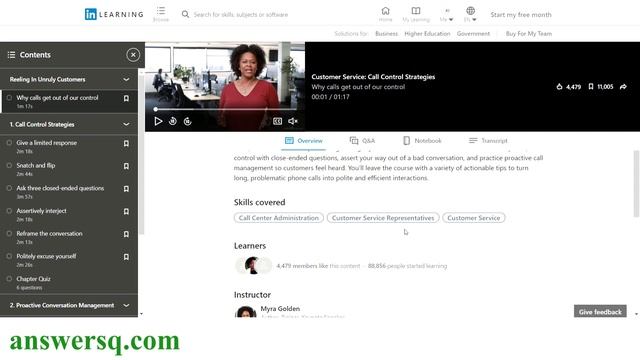 Free Customer Service Courses with Certificate in LinkedIn Learning смотреть онлайн