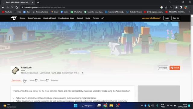 Como instalar mods com o Fabric e Fabric API - Minecraft Java! смотреть онлайн