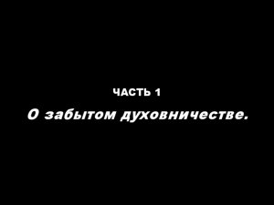 Горе духовникам, небрегущим о спасении душ.
Часть 1. О забытом духовничестве.