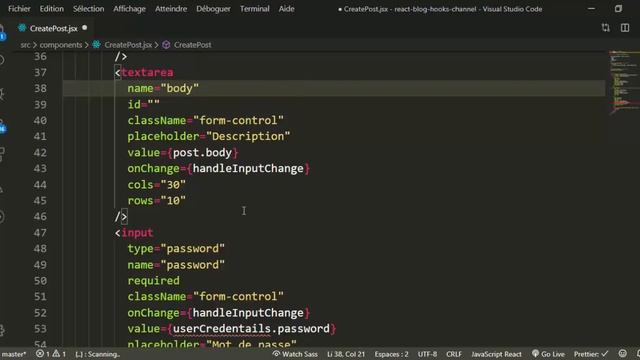 Blog ب #react #hooks part 15 | DARIJA | reactjs maroc (add post form) смотреть онлайн