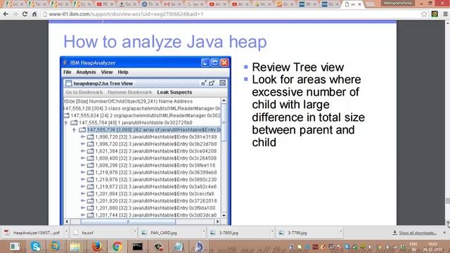 heap dump analysis with IBM Heap Analyser смотреть онлайн