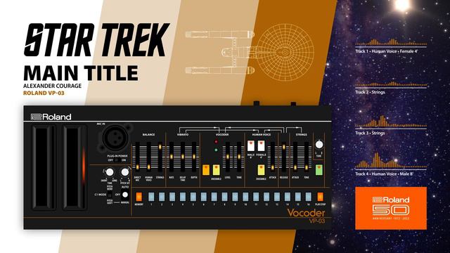Star Trek • Roland VP-03 • Roland Boutique Synth Cover #1 смотреть онлайн