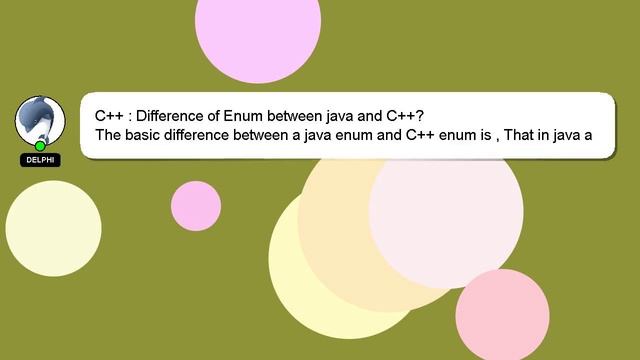 C++ : Difference of Enum between java and C++? смотреть онлайн