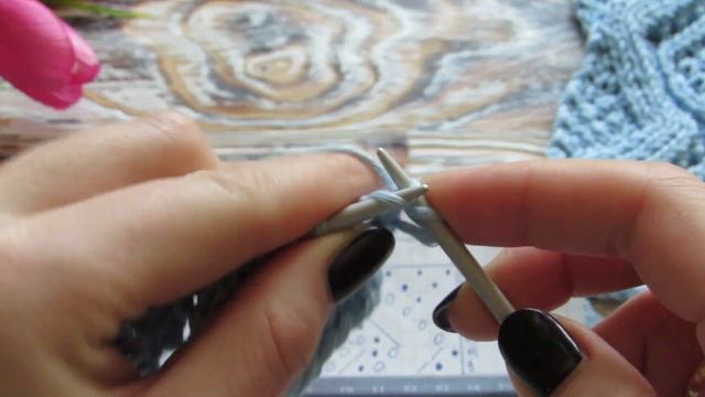 АЖУРНЫЙ УЗОР СПИЦАМИ ДЛЯ ДЖЕМПЕРА. АЖУРНЫЕ РОМБЫ. смотреть онлайн