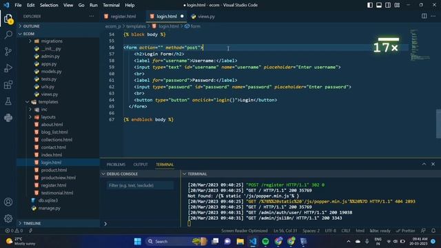 E-commerce Store in Malayalam Django Login and Registration with Database | Login, Logout and User смотреть онлайн