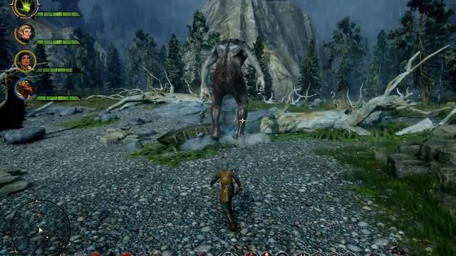 Dragon Age Inquisition великан vs дракон :D смотреть онлайн