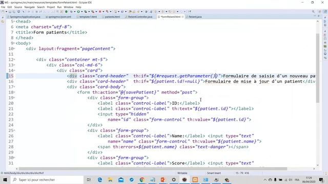 Part 12 Dev Web JEE - Spring MVC Server Side - EDIT UPDATE смотреть онлайн