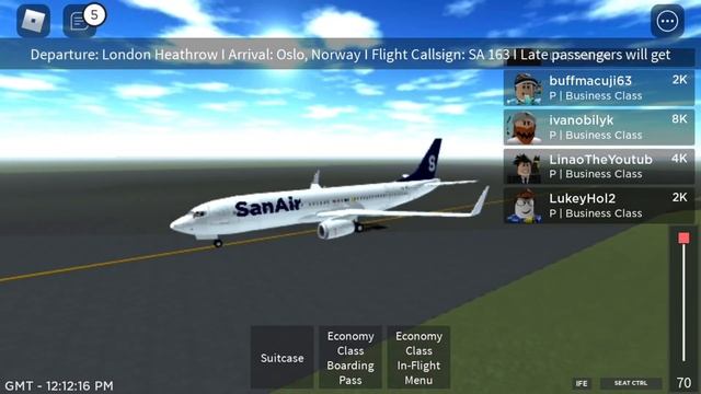 ROBLOX | Flying Economy Class With SAN Airlines! смотреть онлайн