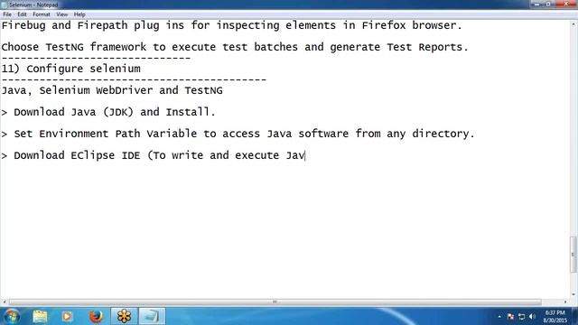 Selenium Installation смотреть онлайн