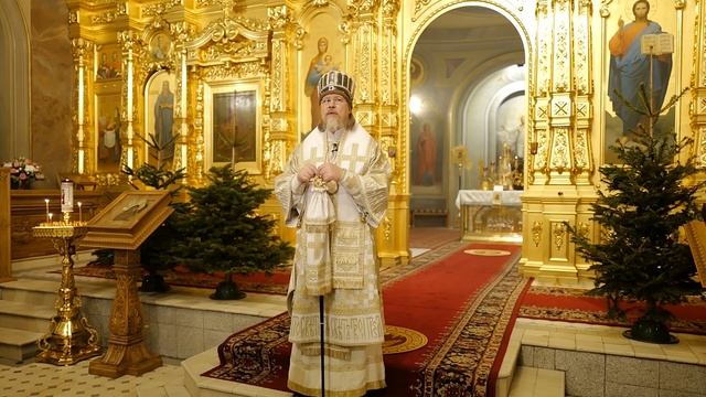 Проповедь митрополита МАРКА. Рождество Христово (07.01.2022 г.) смотреть онлайн