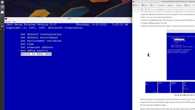 MIPS Windows NT 4 in qemu - Installation tutorial - June2022 - 9e4a81b3 смотреть онлайн