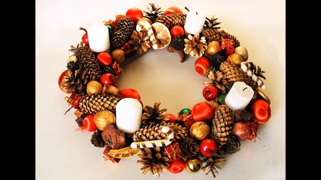 Новогодний декор. НОВОГОДНИЕ ВЕНКИ своими руками . Рождественский венок.DIY. Christmas decor смотреть онлайн