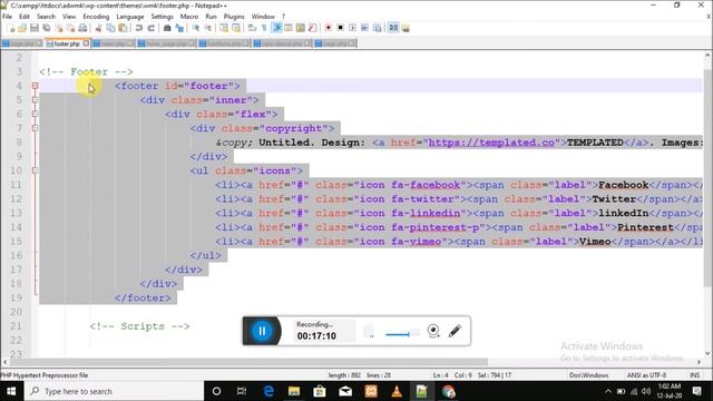 WordPress theme development tutorial in Hindi | How to make a own them in WordPress Part - 7 смотреть онлайн