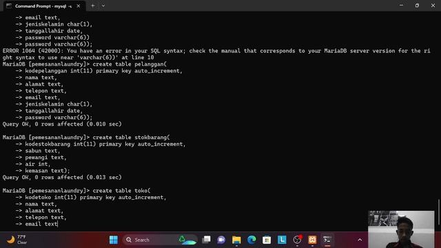 Tutorial Membuat Database Pemesanan Laundry смотреть онлайн