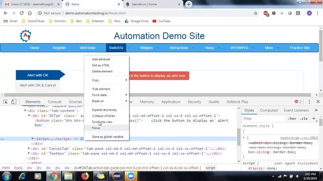 Selenium Handling of Alerts смотреть онлайн