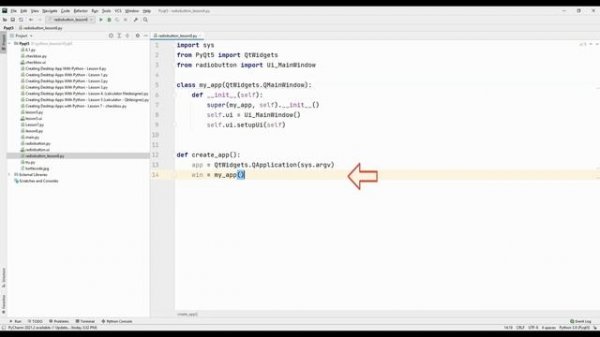 Radio Button Desktop Application -  Python Pyqt5