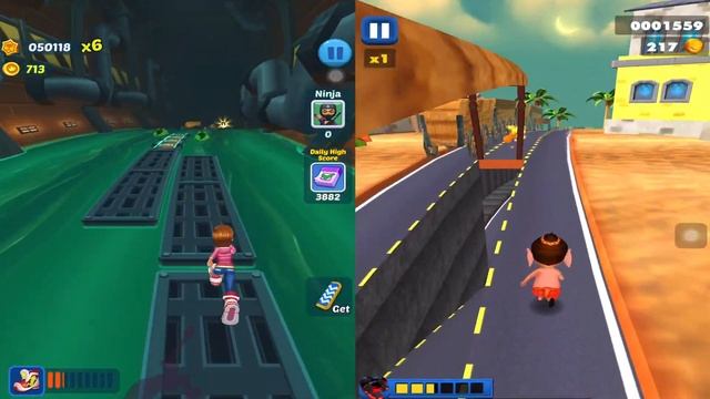 Little Ganesha Run & Subway Princess Runner - Games Fun Time | Android/iOS Gameplay HD смотреть онлайн