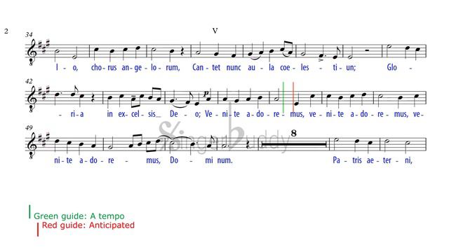 ADESTE FIDELES / Wade: Karaoke + Score guide / Low Voice смотреть онлайн