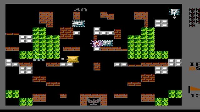 Battle City 1991 3A (NES, 1991) Уровень 15 смотреть онлайн