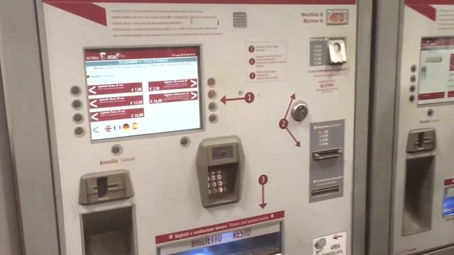 Как купить билет на метро в Риме  Метро в Италии  Транспорт Италии
