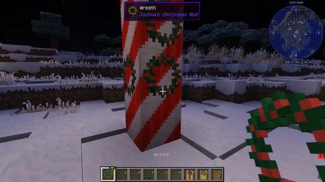Обзор модов № 50 Joshua's Christmas Mod - украшения для нового года.Eternal Winter - снег. смотреть онлайн