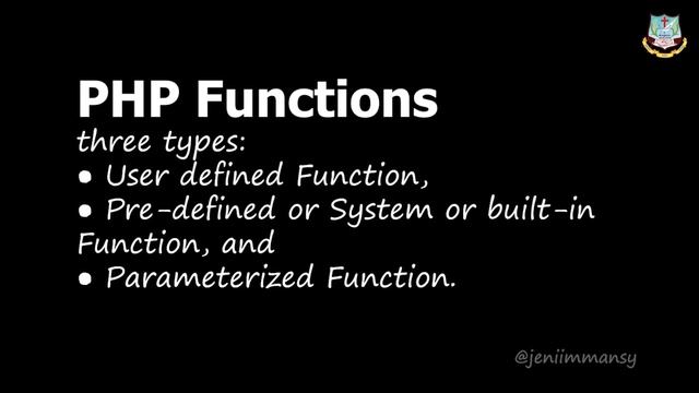 Grade XII - Computer Applications || php functions and arrays || Online Class || Bethlahem School смотреть онлайн