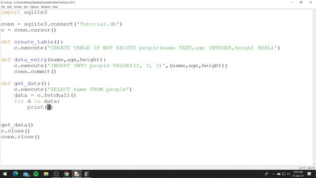 Python & SQLite: Print Data from Tables смотреть онлайн