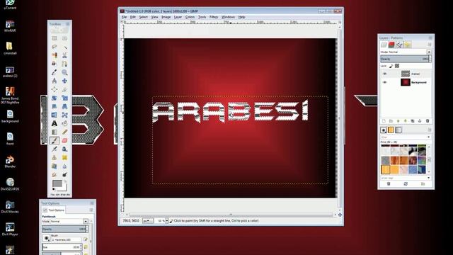 GIMP: Chrome Metal Texture Tutorial смотреть онлайн