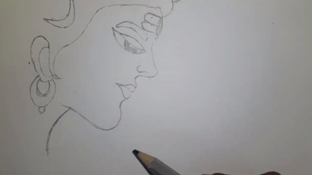 How to draw Lord Shiva Step by step Tutorial | Mahadev drawing | easy drawings step by step смотреть онлайн