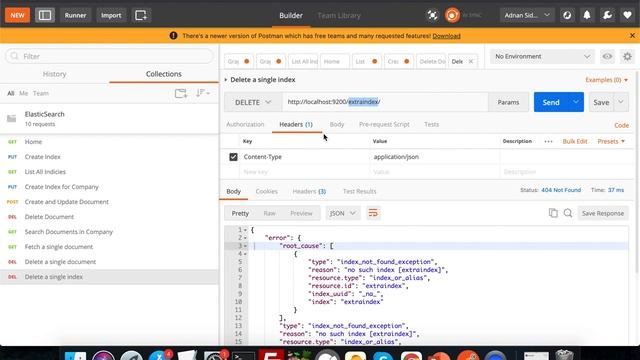 ElasticSearch Series in Urdu/Hindi - Delete Index - Part 5 смотреть онлайн