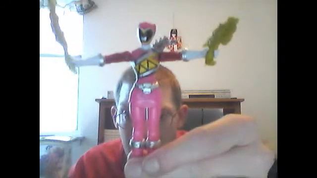 SHELBY AKA DINO CHARGE PINK RANGER THANKING HAIM SABAN
