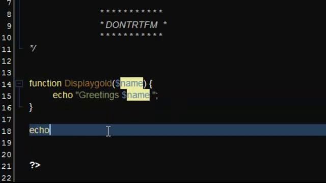 PHP tutorial 12 - Functions смотреть онлайн