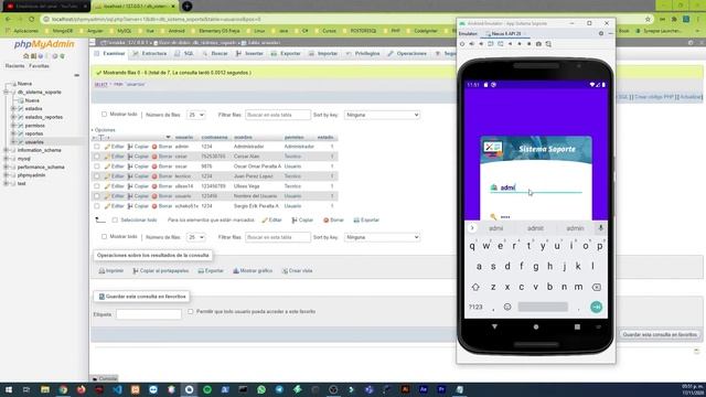 DEMO AppSistemaSoporte en MySQL, PHP, JSON y Android Studio смотреть онлайн
